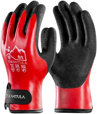 Tarantula 100% Waterproof Winter Work Gloves for Men & Women, Thermal Insulated Freezer Gloves for Cold Weather by Tarantula
