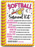 Softball Survival Kit Gift Tags, Softball Gift Label, You're a Home Run Valentine Favor Tags for School Class and Team -KAB05 by HandEasy