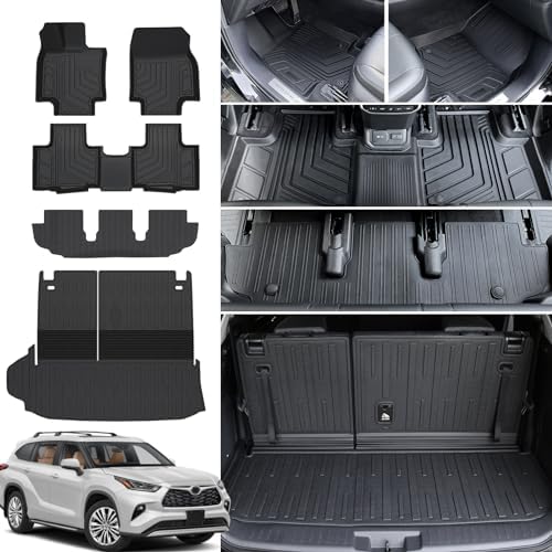 Floor Mats for Toyota Highlander 2020-2026 7 Seats Hybrid & Gas by JOULARISE
