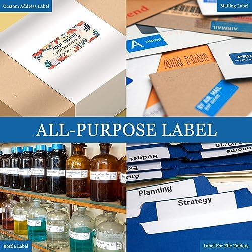 [2000 Sheets 60000 Labels] BESTIKER Address Labels 1” x 2-5/8” Shipping Mailing Labels 30 per Page Printable FBA Barcode Label, Laser & Inkjet Printer Labels 30up White - Image 5