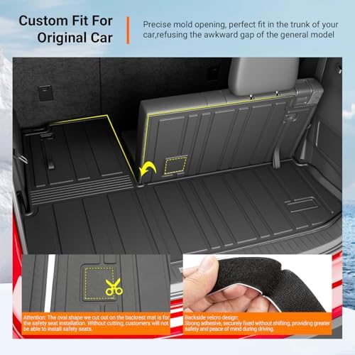 powoq Floor Mats Cargo Mat Compatible with 2020-2026 Toyota Highlander - Image 2