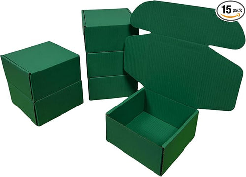 15 Pcs 6 x 6 x 3 inches Corrugated Cardboard Gift Boxes Recyclable Shipping by Unknown