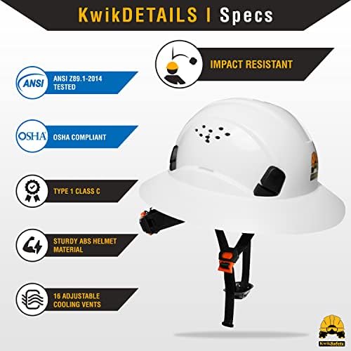KwikSafety - Charlotte, NC - Hard Hats [Full Brim, Cap Style, Climbing Style] Type 1, Class C ANSI OSHA - Image 4