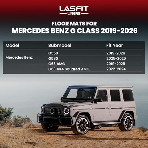 LASFIT Floor Mats for Mercedes Benz G Class 2019-2026 550/580/63 AMG - Image 2
