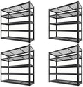 5-Tier Heavy Duty Garage Shelving, 5,000 lbs Capacity Adjustable Metal Storage Shelving Unit for Garage, Basement, Warehouse & Workshop, 55" W x 24" D x 84" H by LIJIUHOME