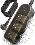 Outdoor Power Strip Weatherproof, 3 AC Outlets, 15FT Extension Cord by Iwister