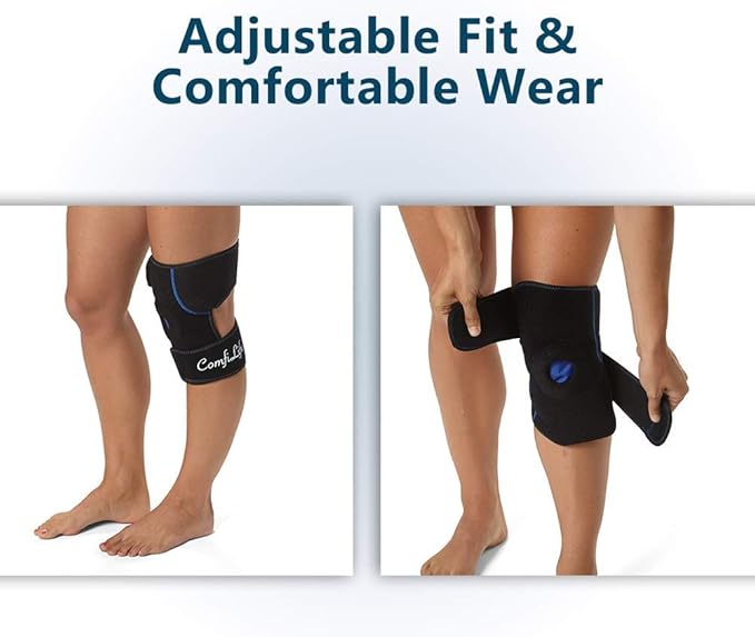 ComfiLife Knee Ice Pack with Wrap Reusable Hot & Cold Therapy Gel Pack - Image 4
