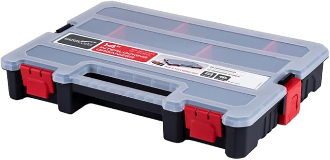 Small Parts Organizer Box – Stackable Hardware Storage Case by GatorClamps