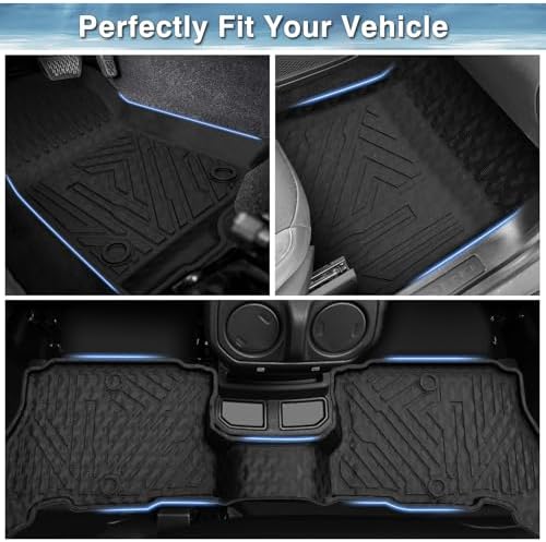 Mixsuper Floor Mats for Jeep Wrangler 4XE 4 Door 2021-2026 (Not fits JL/JK) - Image 3