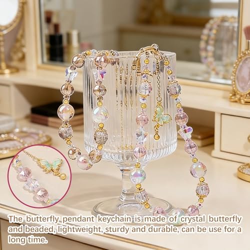 Bead Phone Wristband With Crystal Bow Pendant - Image 2