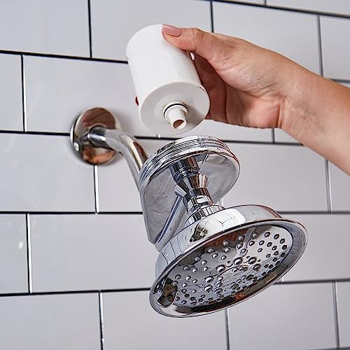GE Shower Filtration System | Removes Chlorine | Easy to Install to an Existing Shower Head Tool Free in Minutes | Filter Included | Replace Filter (FXSCT) Every 6 Months, White (Pack of 2) - Image 5