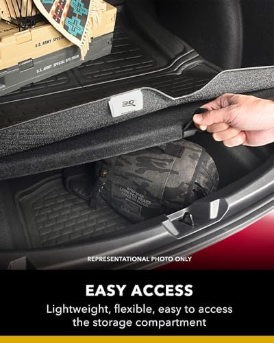 3D MAXpider Custom Fit Behind 2nd Row Kagu Cross Fold Cargo Liner (Black) Compatible with BMW X7 (G07) 2019-2026 - Cargo Liner - Image 2