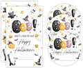Boo! Happy Halloween Tag -20 Round & 20 Tag Shaped Cute Halloween Theme Self-Adhesive Labels for Kids Girls Teens -Party Gifts, Packaging Bags, Envelope Sealing Accessories -A03 by Nuckxy
