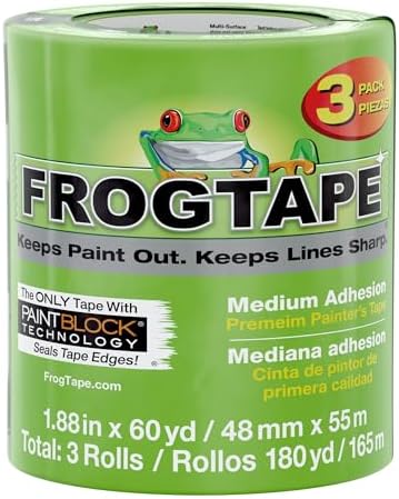 FrogTape Multi-Surface Painter's Tape with PAINTBLOCK, 1.88 in x 60 Yds by FROGTAPE