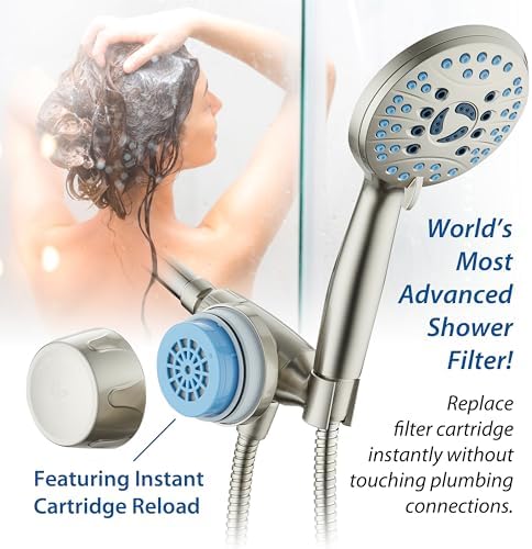 AquaCare Premium American KDF Shower Filter w/Built-in Hand Shower Bracket - Image 4