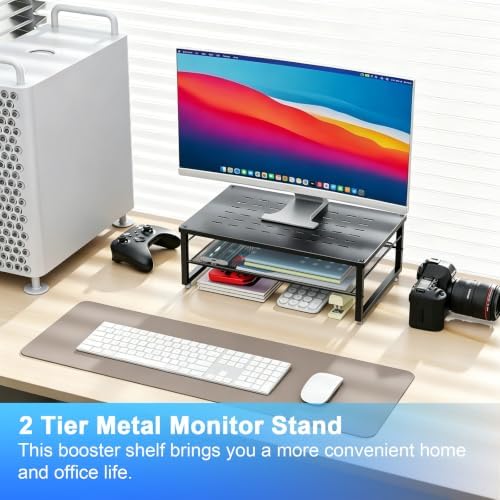 gianotter 2-Tier Metal Monitor Stand Riser - Image 2