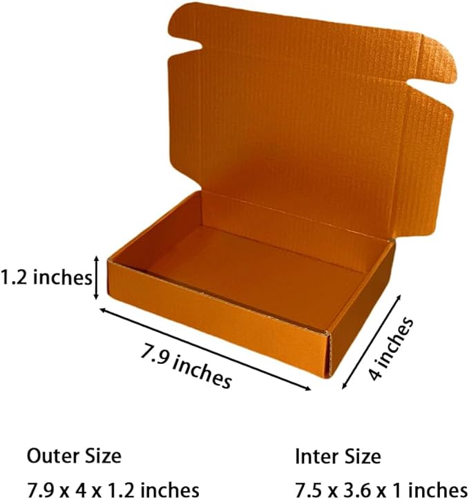 50 Pcs 7.9 x 4 x 1.2 inches Shipping Boxes - Image 2