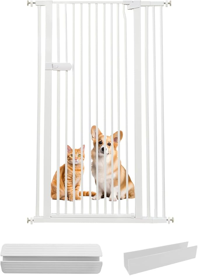 Lumizone Extra Tall Cat Gate 61.02" High Pressure Mounted Extra Wide 2025 New by Lumizone