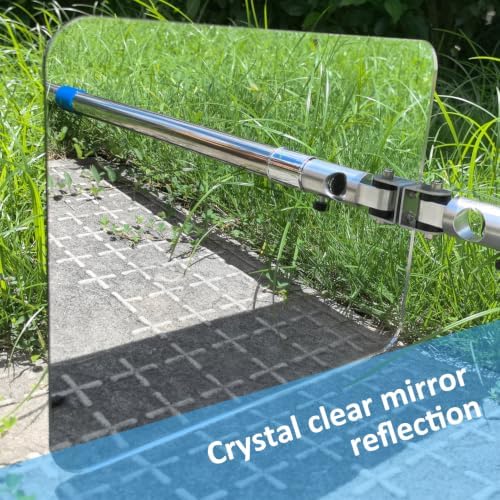Under Vehicle Inspection Security Mirror – Large Under Car Search Mirror Couple to 3/4-in Extendable Threaded Poles for Check on Checkpoints, Airports, Hotels, Clubs, Police Sheriff and Milita Base - Image 3