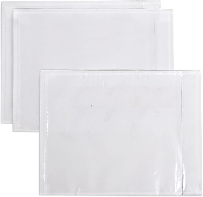 iMailer - 10 PCS 7.5"x5.5" Packing List Pouch- Clear Plastic Envelopes by iMailer