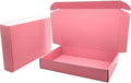 Pink Shipping Boxes for Small Business Pack of 25-11x8x2 inches Cardboard by Lmuze