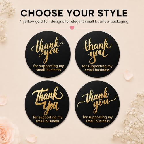 500 Thank You for Supporting My Small Business Stickers, 1.5 Inch - Image 5