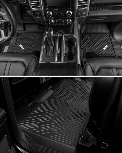 3W Floor Mats for Ford F250 F350 F450 F550 2017-2025 2026 Super Duty - Image 4