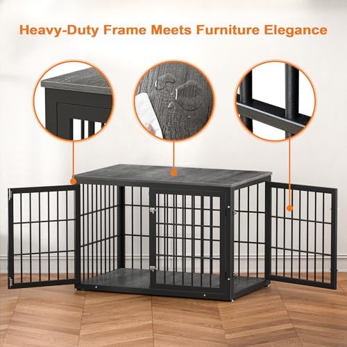 rehomerance 46" Heavy Duty Dog Crate Furniture for Large Dogs - Image 4