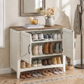 VASAGLE Shoe Storage Cabinet, 3‑Tier with Height‑Adjustable Shelves by VASAGLEbySONGMICSHOME