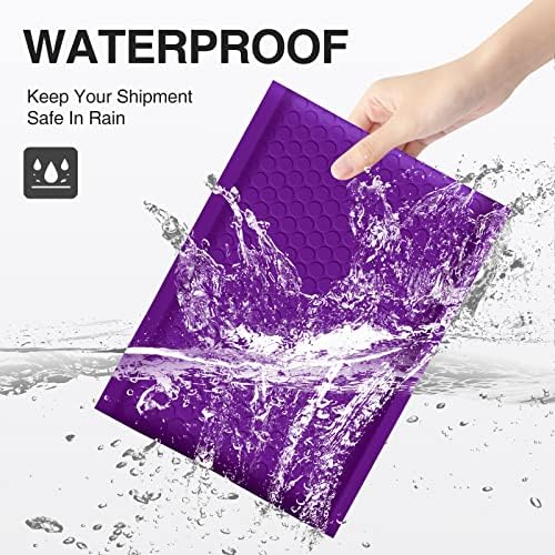 UCGOU Bubble Mailers 8.5x12" 25 Pack Usable Size 8.5x11" Purple Padded #2 - Image 3
