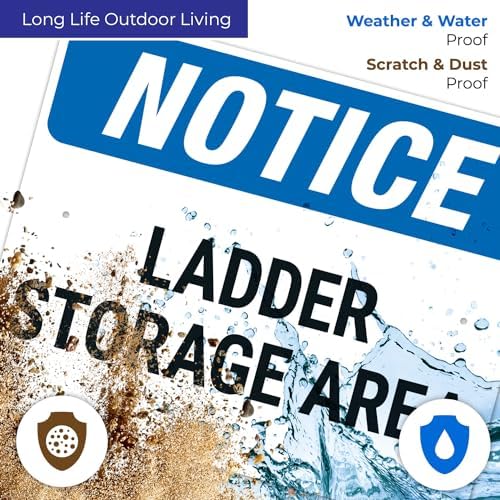OSHA Notice Ladder Storage Area Sign, - Image 5