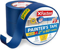 XFasten Professional Blue Painters Tape 2 Inch x 60 Yards (3-Pack) Bulk Blue Masking Tape for Painting Walls | Residue-Free by XFasten