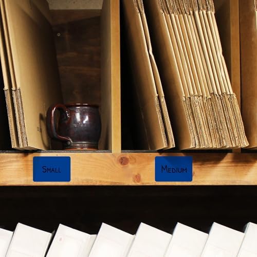 ChromaLabel 2 x 3 Inch Dark Blue Rectangle Labels, 250/Box - Image 5