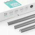 Binditek Plastic Spiral Binding Coils, 14 mm, 4:1 Pitch, Black, 100 Pack by Binditek