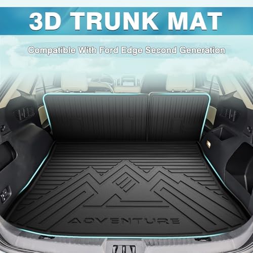 Mixsuper Floor Mat & Cargo Liner for Ford Edge (5 Seats) 2015-2026 - Image 2