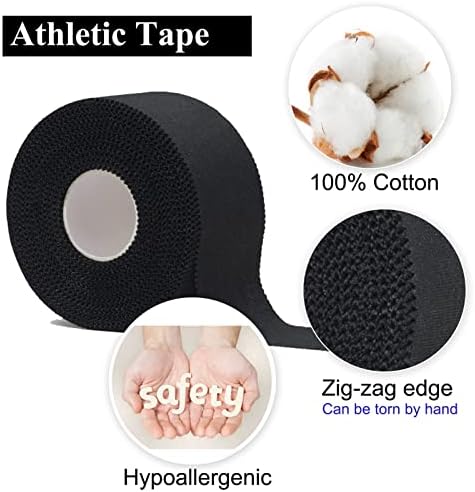 ADMITRY Athletic Tape,5 Pack Black Sports Tape - Image 4