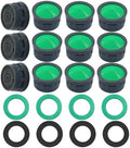 12Pcs Faucet Aerator, 1.5 GPM Flow Restrictor, Green by Kyuionty