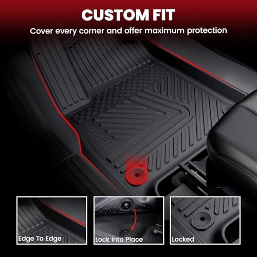 LASFIT Floor Mats for Rivian R1S 2022-2024, with Cargo & Backrest Mats - Image 2