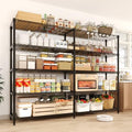 5-Tier Metal Storage Shelves, 70.8" W Heavy Duty Wire Shelving Unit by Unknown