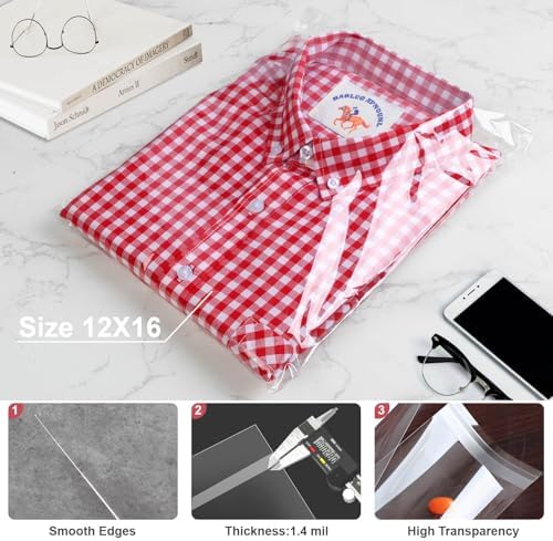 Self‑adhesive 100pcs 7X10 inch Clear Cellophane Bags Gift Wrap Treat Bags - Image 4