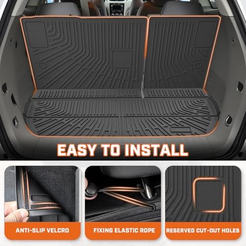 Floor Mat & Cargo Liner for Chevy Traverse 2009-2017&Buick Enclave 08-17 - Image 5
