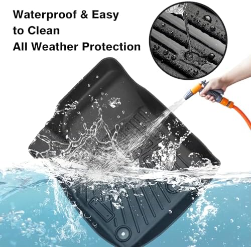 Powerty Floor Mats for 2021-2023 2024 2025 2026 Nissan Rogue (NOT for Rogue Sport) All Weather 3D TPE Anti-Slip Car Liners for 1st & 2nd Row Accessories - Image 3