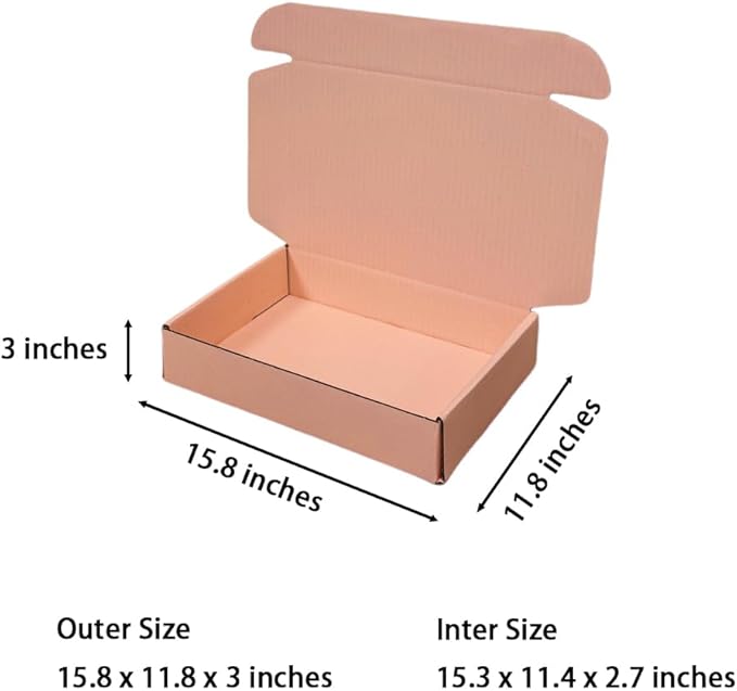 20 Pcs 15.8 x 11.8 x 3 inches Shipping Boxes - Image 2
