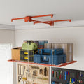 Orange 4x8 FT Overhead Garage Storage Rack for High Ceilings 10-12 FT by LeavaderHomeFurniture