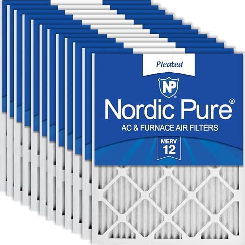 Nordic Pure 18x20x1 Pleated MERV 12 Air Filters 12 Pack by NordicPure