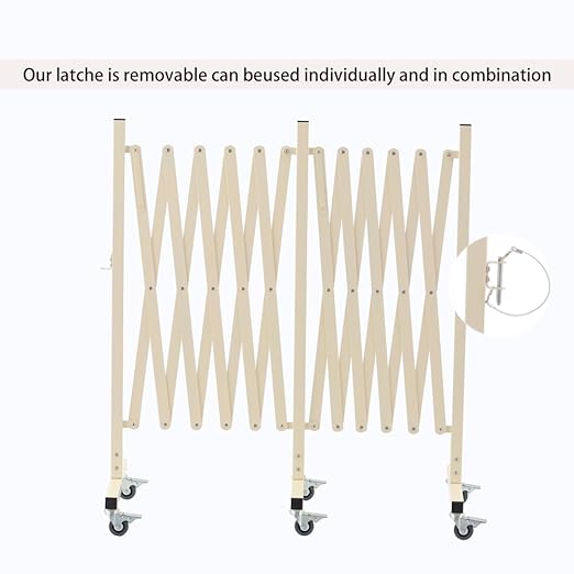 GYMTIME Expandable Metal Barricade, Flexible Mobile Safety Barrier, Folding - Image 6