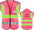 YOWESHOP High Reflective Visibility Safety Vest Custom Your Logo Safety Workwear by YOWESHOP