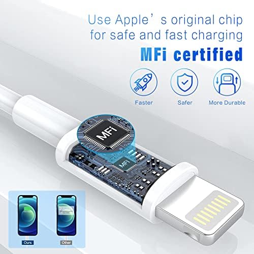 [Apple MFi Certified] Lightning Cable 5pack [3/3/6/6/10FT] - Image 2