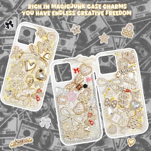 EIiovcnya 2380 Pcs Junk Case Charms Kit - DIY Phone Charms & Nail Art - Image 3