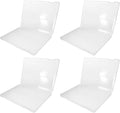 4pcs File Storage Box Clear Wear-resistant Plastic Document Organizer by LALAFINA